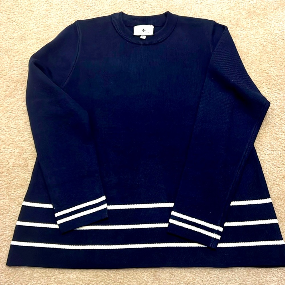 Tuckernuck Olympia Sweater - Navy/White - XS - NWOT